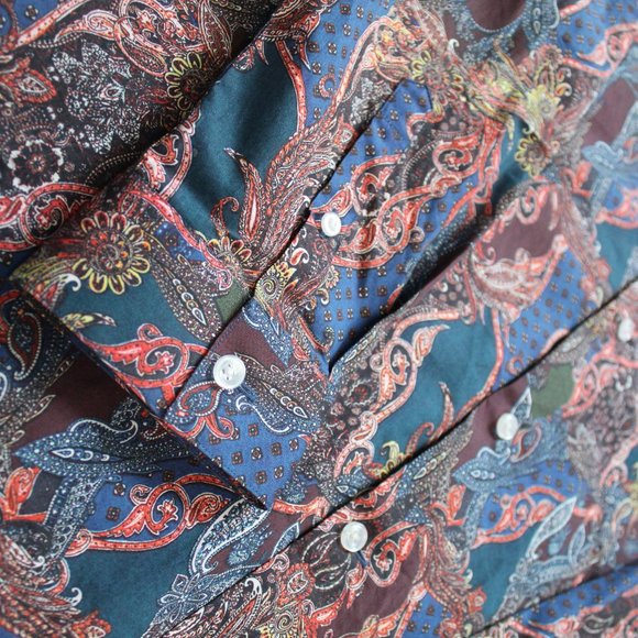 Paisley Button Up Shirt - Picture 3 of 3